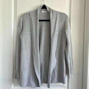 Gap collared grey open cardigan size small